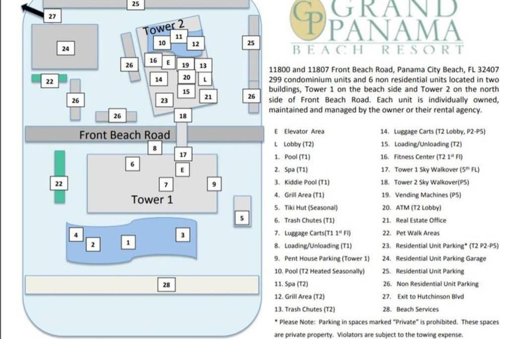 Grand Panaama Beach Resort With Ocean View Panama City Beach Eksteriør billede
